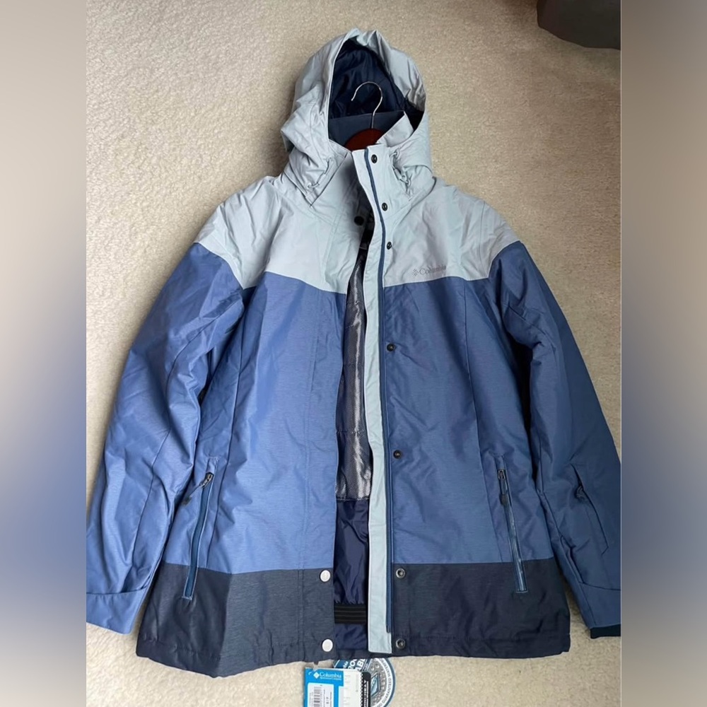 NWT Columbia Women's Snowshoe Mountain Omni Heat Hooded Ski Jacket Size S